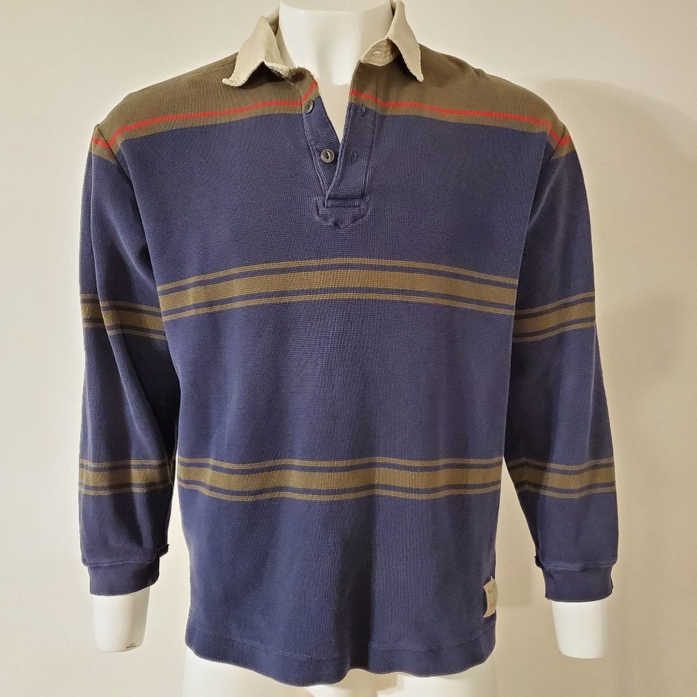 Nautica Mens Size XL Long Sleeve Shirt Retro